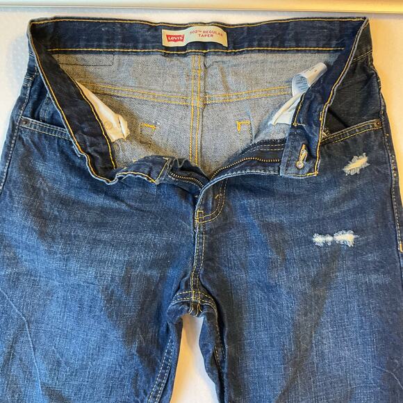 Levi’s 502 Regular Taper Boy Jeans size 16 R W28xL28 Blue Mid Rise Straight Leg - Picture 2 of 12
